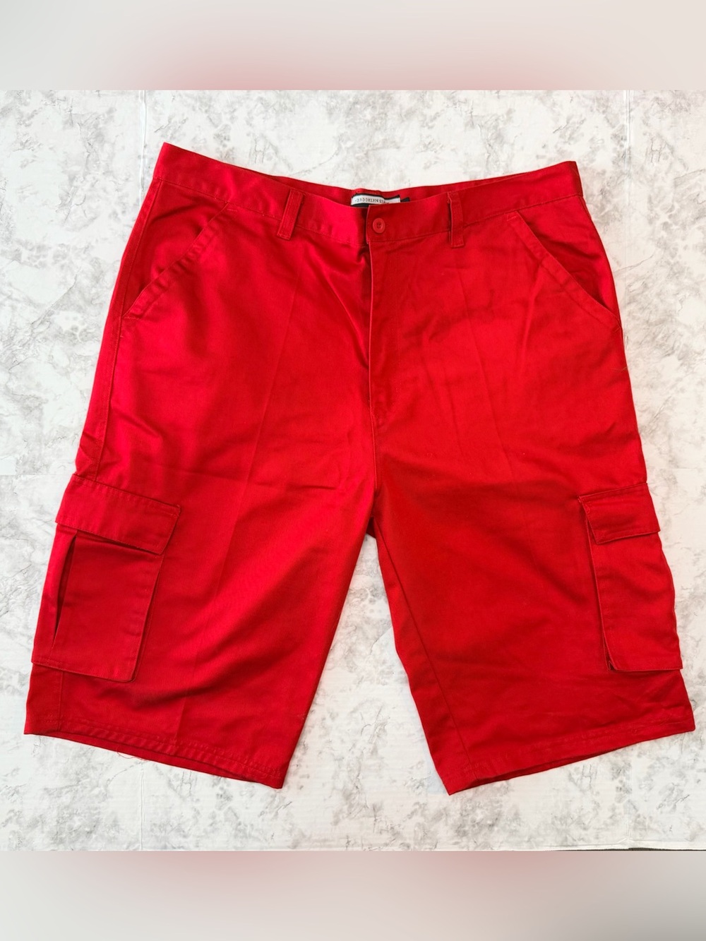 Red Men's Cargo Shorts
